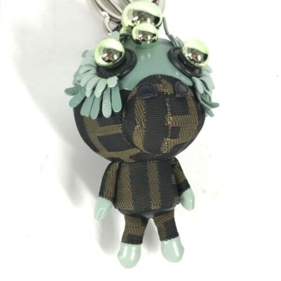 FENDI ZUCCA Logo Monster Space Monkey Key Holder Monkey Bag Charm - Picture 3 of 11